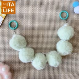 Italife Ita Bag Ornament Decoration Pink Blue Cartoon Color Hairball Chains Women Girl Itabag Accessories Backpacks Fillers H327