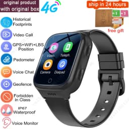 Smart Watch 4G Sim Card Kids GPS WiFi Video Call Tracker Location SOS Call Back Monitor Phone Watch Smartwatch Children Gifts