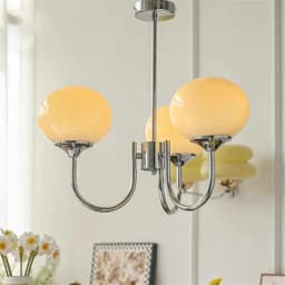 Living Room Pendant Light Medieval Creative and Warm Master Bedroom Lamp French Cream Magic Bean Lamp