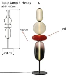 Nordic Colorful Glass Design Floor Lamp Glass Lampshade Table Light Standing Floor Light Bedroom Living Room Study Lighting