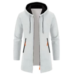 Men's Hoodies SpringAutumn CasualSolid Hooded Zip-Up Sweatshirts LongSleeve Knit Hoodie Men Sweatshirt Streetwear Hoody Cardigan