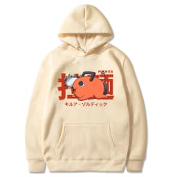 Japan Anime Pochita Chainsaw Man Hoodies Men Women Long Sleeve Pullover Hoody Spring Fleece Comfortable Hooded Sweatshirts