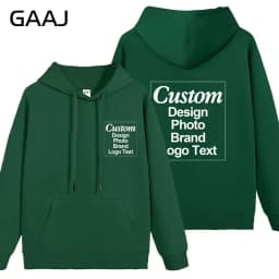 High Quality Custom Hoodie Cotton Sweatshirt Print Embroidery Brand Logo Text Photo Design Men Women Famliy Team Clothing 300g