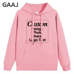 High Quality Custom Hoodie Cotton Sweatshirt Print Embroidery Brand Logo Text Photo Design Men Women Famliy Team Clothing 300g