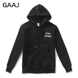 Top Quality Custom Cotton Zipper Hoodie Print Photo Text Brand Logo Men Womens Thick Fleece Autumn Winter Warm Sweatshirt 350gsm