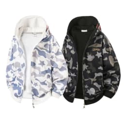 New Autumn and Winter Fashion Trend Printed American Retro Sports Hoodie Men's Casual Loose Comfortable Plus Size Jacket M-3XL