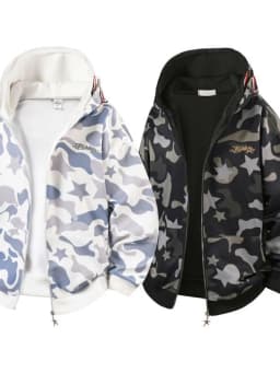 New Autumn and Winter Fashion Trend Printed American Retro Sports Hoodie Men's Casual Loose Comfortable Plus Size Jacket M-3XL