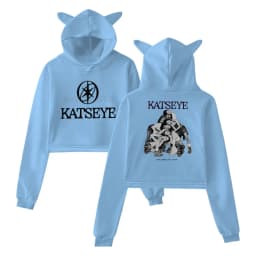 Katseye Tour 2025 Merch Hoodies Sweatshirt for Girls Cat Ear Crop Pullover Casual Clothes Katseye Y2K Girls Fashion Hoodie