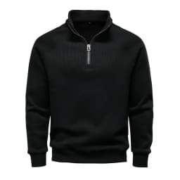 AIOPESIN Brand Men Winter Thermal Sweater Cotton Zipper Slim Fit Thermal Underlayer Top Luxury Soft Shell Pullover Sweatshirt