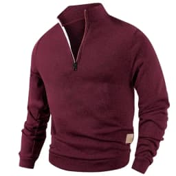 Animal Game Men's Half Zipper Sweatshirts Long Sleeve Solid Pullover Turtleneck Streetwear Warm Jacket Sport Coats Outerwear