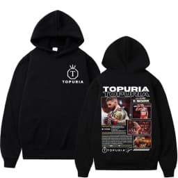 El Matador Ilia Topuria Vintage Graphic Hoodies Men's Clothing Fashion Gothic Oversized Hoodie Casual Fleece Comfort Sweatshirts