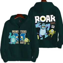 Monsters, Inc. Cartoon Anime Men Zipper Hoodie 2026 New Fashion Women Sweatshirt Spring Autumn Couple Jackets Coat
