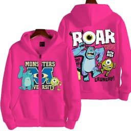 Monsters, Inc. Cartoon Anime Men Zipper Hoodie 2026 New Fashion Women Sweatshirt Spring Autumn Couple Jackets Coat