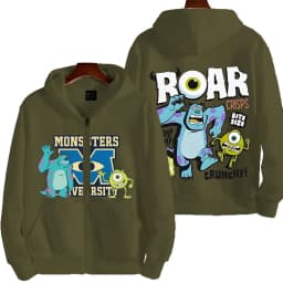 Monsters, Inc. Cartoon Anime Men Zipper Hoodie 2026 New Fashion Women Sweatshirt Spring Autumn Couple Jackets Coat