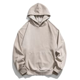 High Quality Vintage Distress Hoodies For Men Siro Spins Double Yarn Couple Sweatshirt Korean Streetwear Hip Hop Pullover Male