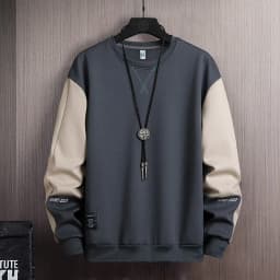 2026 Men Casual Sweatshirt Hoodie Men Harajuku Streetwear Pullover Male Patchwork Loose O-Neck Fashion Hip Hop Hoodies