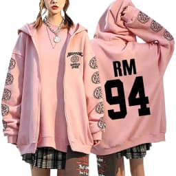 2026 Girls Women’s Men’s Concert Must-Have Y2K Zip Up Hoodie KPOP Street Dance Performance TOP Sports Couple Style Coat