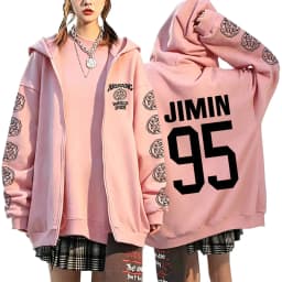 2026 Girls Women’s Men’s Concert Must-Have Y2K Zip Up Hoodie KPOP Street Dance Performance TOP Sports Couple Style Coat