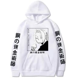Fullmetal Alchemist Hot Anime Sweatshirt Casual Loose Zip Hoodie Women/Men Manga Pullovers Hip Hop Unisex Zipper Jackets
