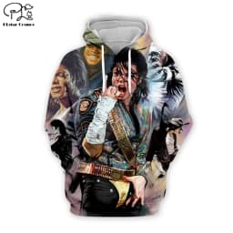 PLstar Cosmos Michael Jackson 3D Printed Hoodie/Sweatshirt/Jacket/Mens Womens hip hop apparel plus size XS-7XL