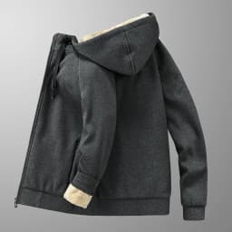 High Quality Male Warm Cashmere hoodies Men Sportswear Jackets Male sweatshirt Fleece Men's Jacket Winter Lamb Fleece hoody Mens