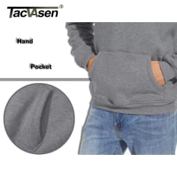 TACVASEN Thicken Sherpa Lining Hoodies Mens Winter Hoodies Pocket Sweatshirts Jackets Hooded Pullover Casual Coats Tops