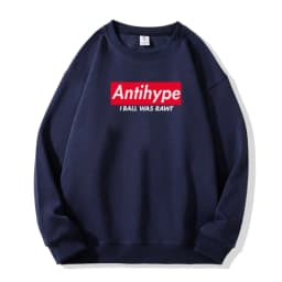Harajuku Streetwear Oversized Men's Hooded Pullover I BALL WAS RAWT Graphic Print Hoodies Sweatshirts Hip Hop Punk Tops Goth Y2k