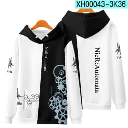 Game NieR:Automata 3D Printing Men/Women Fashion Harajuku Hoodies Sweatshirt Long Sleeve Pullover / T-Shirt/Pants/Shorts/Kimono