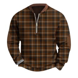 2026 Spring Autumn 3D Printed Sweatshirts Men's Outdoor Casual Long Sleeve Hoodies Stand Collar Pullover Tops Youth Men Sweaters
