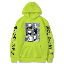 Anime My Hero Academia Hoodies Shinso Hitoshi Print Pullover Sweatshirts Harajuku Cartoon Style Crewneck Women Men Street Hoody
