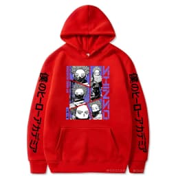 Anime My Hero Academia Hoodies Shinso Hitoshi Print Pullover Sweatshirts Harajuku Cartoon Style Crewneck Women Men Street Hoody