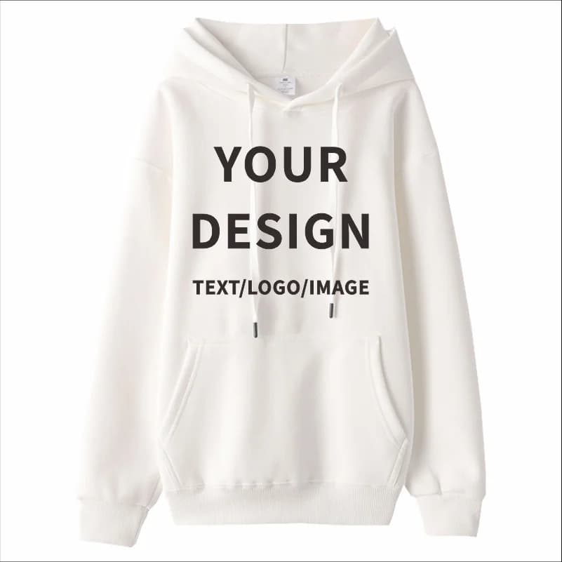 Simple Solid Color Hoodie Custom Design Thin Sweatshirt Embroidery Brand Pattern Corporate Team Hoodie Print Company Logo