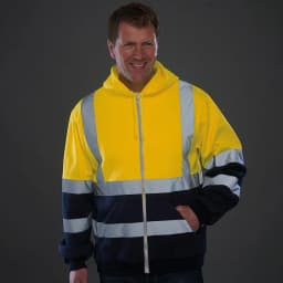 Men's-Reflective-Hooded-Sweatshirt-Winter-Fleece-Color-Block-Zipper-Jacket-Sanitation-Worker-Uniform-High-Visibility-Work-Clothe