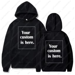 2024 New Custom Hoodie Diy Text Couple Friends Family Design Image Print Clothing Sports Autumn Leisure Harajuku Hoodies