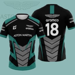Aston Martin Racing Team Men's T-shirt Summer Short Sleeved Men's Top 2026 New Fashion Men's Fashion Personalized Street Trend T