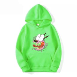 Courage The Cowardly Dog Anime Men Hoodie 2025 New Casual Cartoon Women Pullover Tops Spring Autumn Couple Sweatshirts Clothes