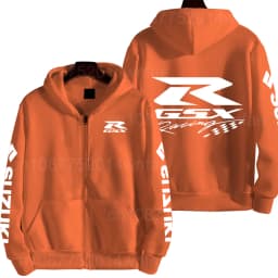 Suzuki GSXR Racing Motorcycle Men's Spring and Autumn New Zipper Hoodie Outdoor Sports Clothing Women's Running Coat
