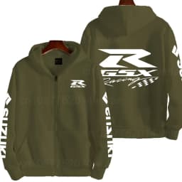 Suzuki GSXR Racing Motorcycle Men's Spring and Autumn New Zipper Hoodie Outdoor Sports Clothing Women's Running Coat