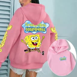 Spongebob Women Hoodie Cartoon Anime Spring Autumn Men Sweatshirt 2026 New Fashion Korean Style Couple Pullover Tops