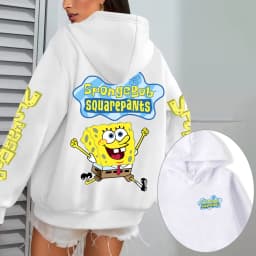 Spongebob Women Hoodie Cartoon Anime Spring Autumn Men Sweatshirt 2026 New Fashion Korean Style Couple Pullover Tops