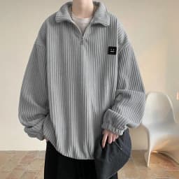 Men Harajuku Sweatshirts 2025 New Streetwear Unisex Couple Basic Pullover Outwear