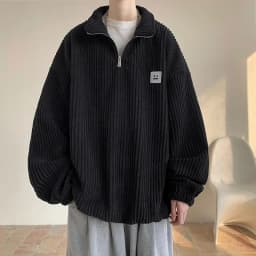 Men Harajuku Sweatshirts 2025 New Streetwear Unisex Couple Basic Pullover Outwear
