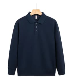 customized LOGO Premium Cozy Quarter Sweatshirts Unisex 310 gsm Velvet Polo Collar Quality Cotton Mens Sweatshirts LS-GT2516