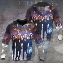Vintage Megadeth Rock Band 3d Print Hoodies Men Women Fashion Hoodie Teens Sweatshit Unisex Sweats Women Clothing Oversized