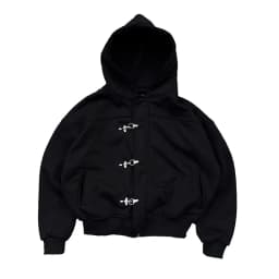 Gothic punk grunge Y2K unisex hoodie 2025 new autumn winter chic cardigan sweatshirt American retro hip-hop aesthetic streetwear