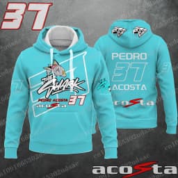 New 2024 Motorcycle Race 37 Driver pedro acosta Creative Hoodie for Extreme Sports Track Enthusiasts Fans Hoodie