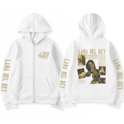 Retro Lana Del Rey Zip Up Hoodie Ultraviolence Music Album Hooded Sweatshirt Men Women Fashion Zipper Oversized Streetwear Y2K