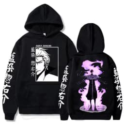 Japan Anime Bleach Aizen Sosuke Manga Cosplay Hoodies Pullovers Tops Man Woman Long Sleeve Clothes Cartoon Hoodies Sweatshirt