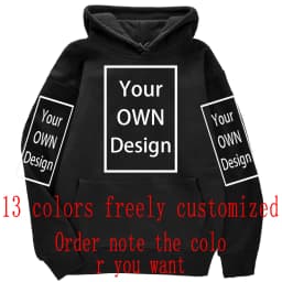 Your OWN Design Brand Logo/Picture Custom Men Women DIY Hoodies Sweatshirt Casual Hoody Clothing 14 Color Loose Fashion New 2023