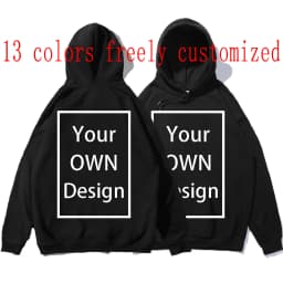 Your OWN Design Brand Logo/Picture Custom Men Women DIY Hoodies Sweatshirt Casual Hoody Clothing 14 Color Loose Fashion New 2023